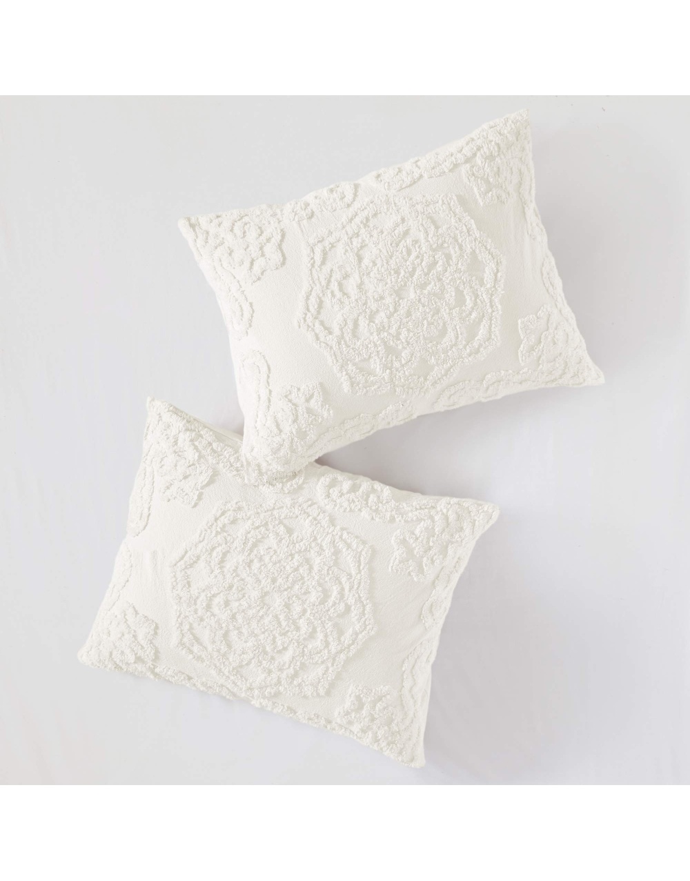 chenille-floral-white-bedding-comforter-set-3