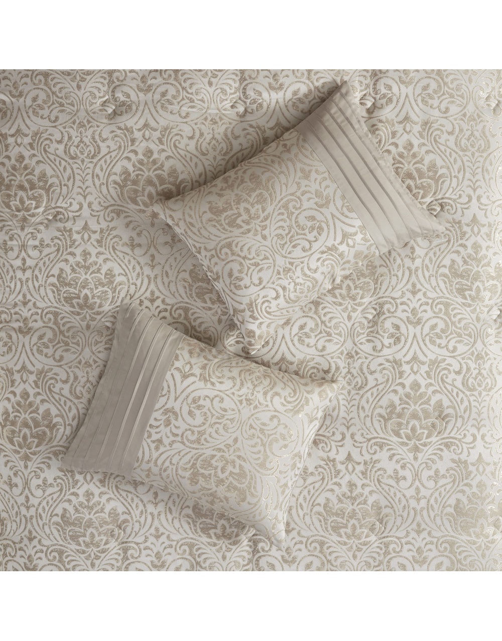 khaki-gold-metallic-jacquard-bedding-comforter-set-6